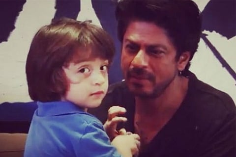 When SRK's son AbRam asked the paps to make way