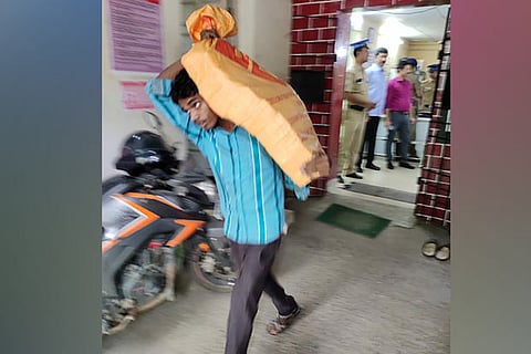 The cash was collected from a bank in Ernakulam