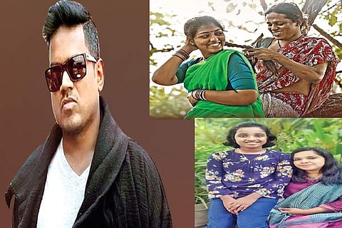 Yuvan Shankar Raja; A still from Marupiranthaal ; Shani Hafees and daughter Reyah