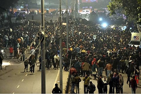 Delhi protest-Image courtesy PTI
