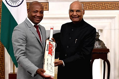 Brian Lara calls on President Kovind