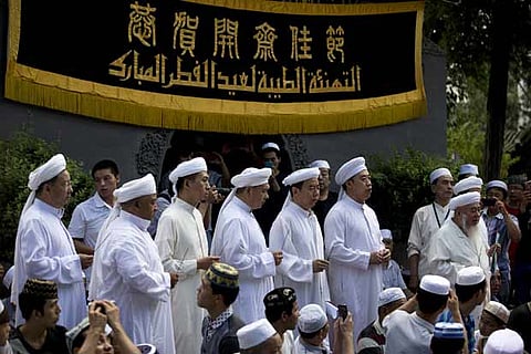 File photo of Uighurs