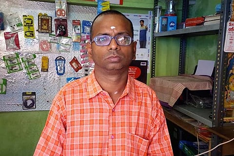 P Dharmaraj (38), Owns a mobile phone shop