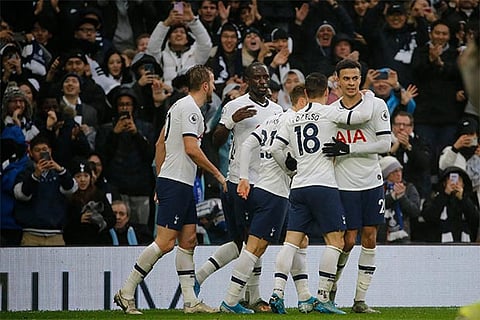 Dele Alli (right) struck the winning goal for Tottenham
