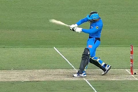 Rashid Khan flaunts 'camel' bat during BBL innings