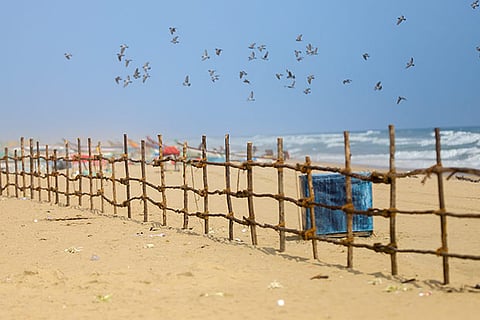 Besant Nagar beach barricaded in view of the upcoming New Year and Pongal celebrations
