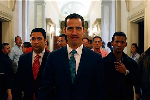 Guaido says met with city mayors to discuss humanitarian assistance to Venezuela