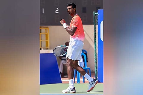 Prajnesh Gunneswaran coasted to a straight sets win over Daniel Altmaier