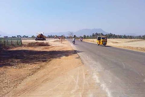Civil works that have been completed at the airport near Asanambut Main Road