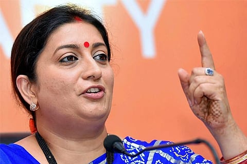 Naamdars who ruled for 55 yrs never thought about Amethi's devp: Irani