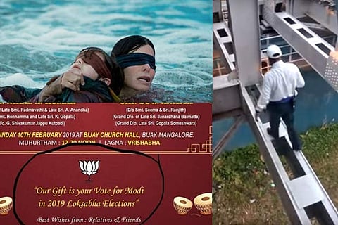 Trending in TN: Netflix warns against #BirdBoxchallenge, wedding invite calls guests to vote for Modi, railway guard risks life to release locked chain