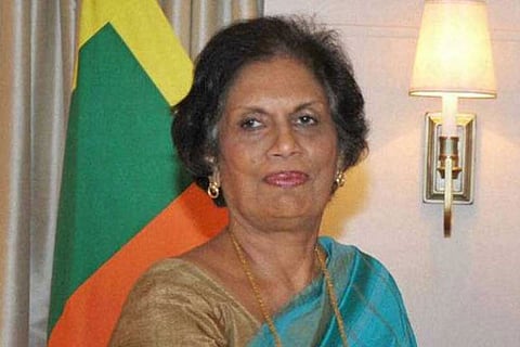 Sri Lanka's former president Chandrika Kumaratunga
