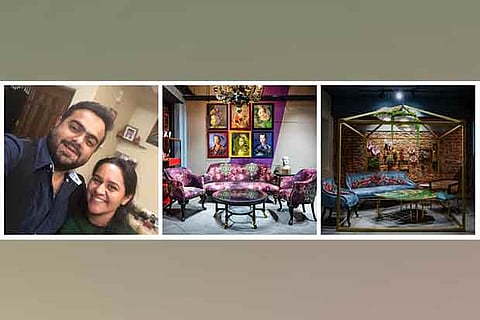 Sagar and Krushita Hindocha; Furniture at the store