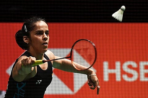 Saina Nehwal in action during the Malaysia Masters