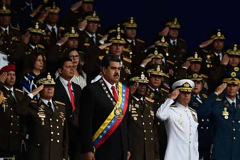 Venezuela military group calls in video for not recognizing Maduro
