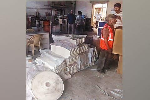 Six tonnes of plastic-coated cups were seized