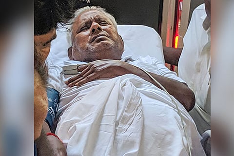 P Rajagopal arrives at the court to surrender