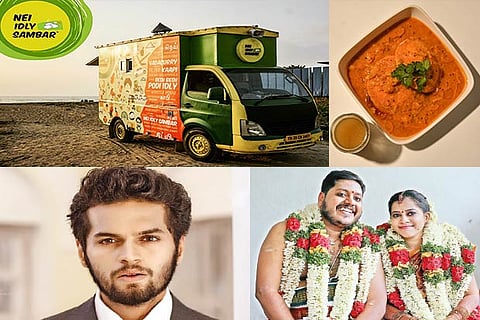 Nei Idly Sambar food truck; Adithya Shivpink; Sambar idly; Ratheesh Krishnan and Sathya at their wedding
