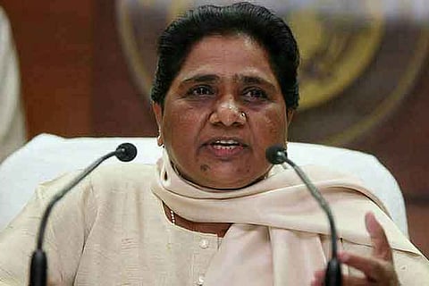 Mayawati seeks action against wrong practice of forcing people to chant religious slogans
