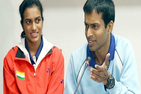 Sindhu and Badminton coach Pullela Gopichand