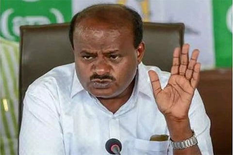 Kumaraswamy denies getting into hospital to avoid floor test