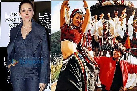 Malaika Arora with Shah Rukh Khan from the song Chaiyya chaiyya