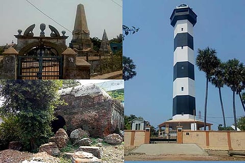 The various tourist attractions in Pulicat including the Dutch cemetery, Pulicat lake, light house