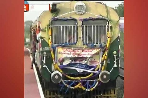 The train on its inaugural run (file photo)