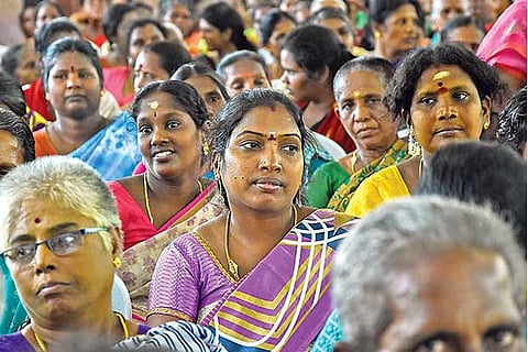 Domestic workers across the city attended the meet on Saturday