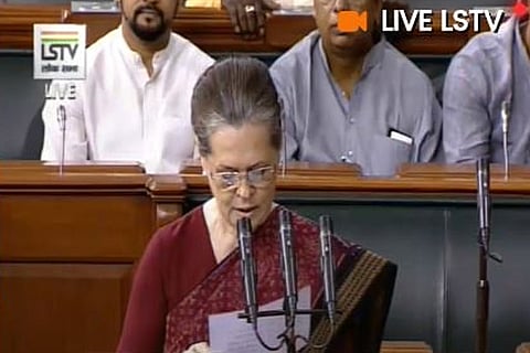 Sonia Gandhi takes oath as member of 17th Lok Sabha