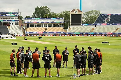 New Zealand team during a training session