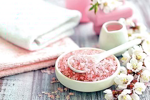 Beauty Mantra: Sprinkle some salt on to your skin to cleanse and exfoliate