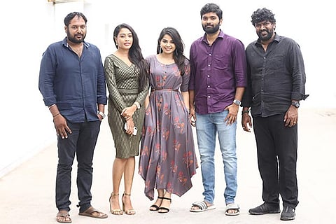 (L to R) Gopinath, Ashwini Chandrasekhar, Monica, Vetri and Mime Gopi