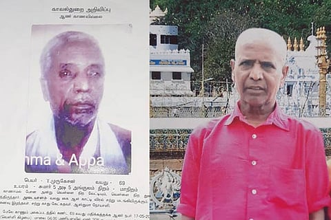 (L)- Murugesan?s (R) ?missing? poster
