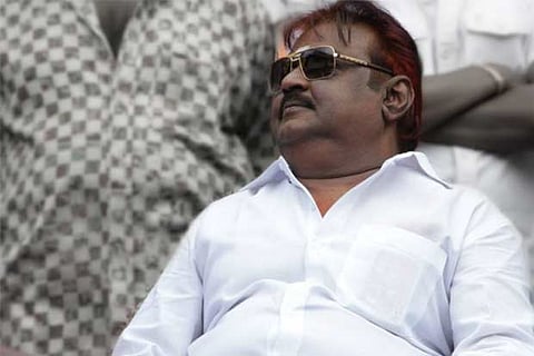 DMDK chief Vijayakant holds meeting with party functionaries