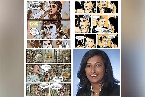 Web-based graphic books of Naagin,Sherlock Holmes and Vishwaroopam; Founder of ComicFlix Olyvia Rakshit