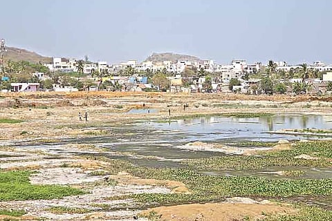 The restoration of the lake was completed before a month ago but the underground drainage works