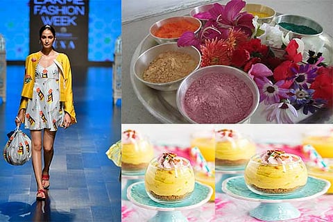 Ensemble by Verandah; Organic colours; Thandai cheesecake mousse