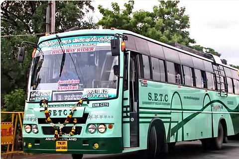 Infant escapes unhurt after falling from moving bus