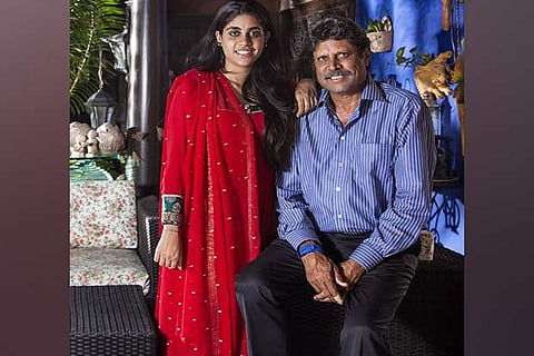 Amiya and Kapil Dev