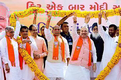 Amit Shah files nomination for Gandhinagar seat