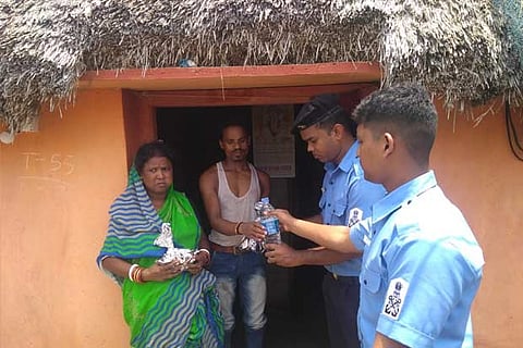 Indian Coast Guard's Disaster Relief Team distributes relief material