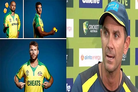 Barmy Army replaced ?Australia? on David Warner?s shirt with ?Cheats? ; Justin Langer