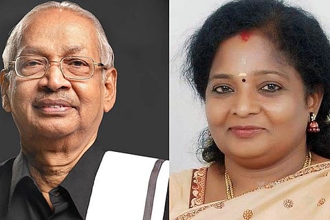 K Veeramani and Tamilisai Soundararajan