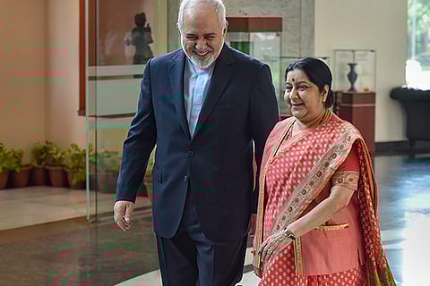 Sushma Swaraj holds talks with Iranian Foreign Minister