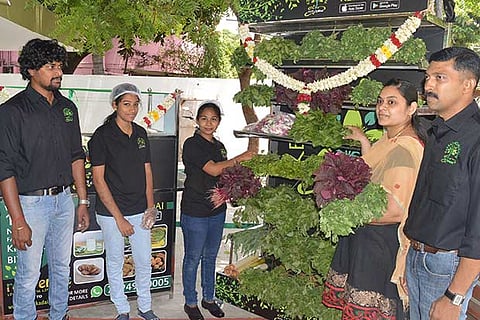 A retail store of ?Keerai Kadai? in Sai Baba Colony in Coimbatore