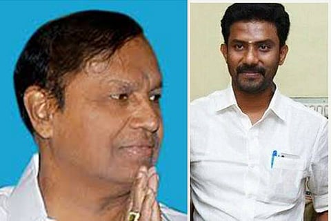 TR Baalu and OPS' son P Raveendranath Kumar