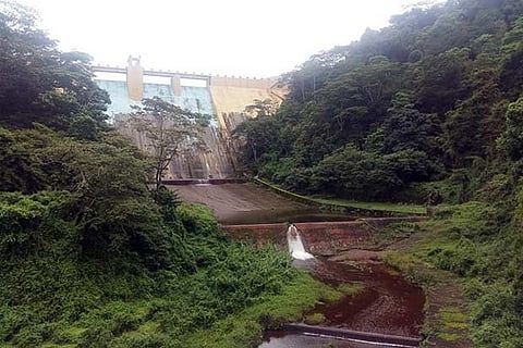 According to TWAD Board officials, water seeps out through the damaged sluice gates of the dam
