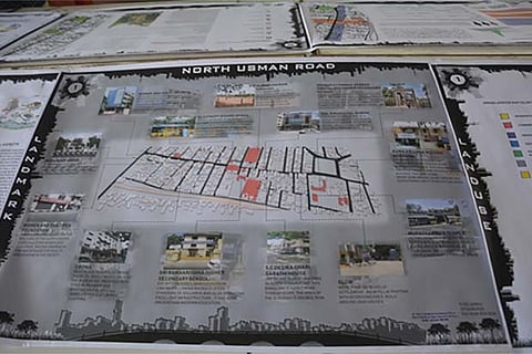 Model of the urban study of T Nagar conducted by the students