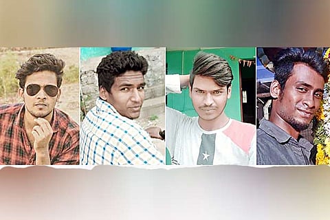 Gautham, Sidiq Raja, Rajsekar and Karuppusamy